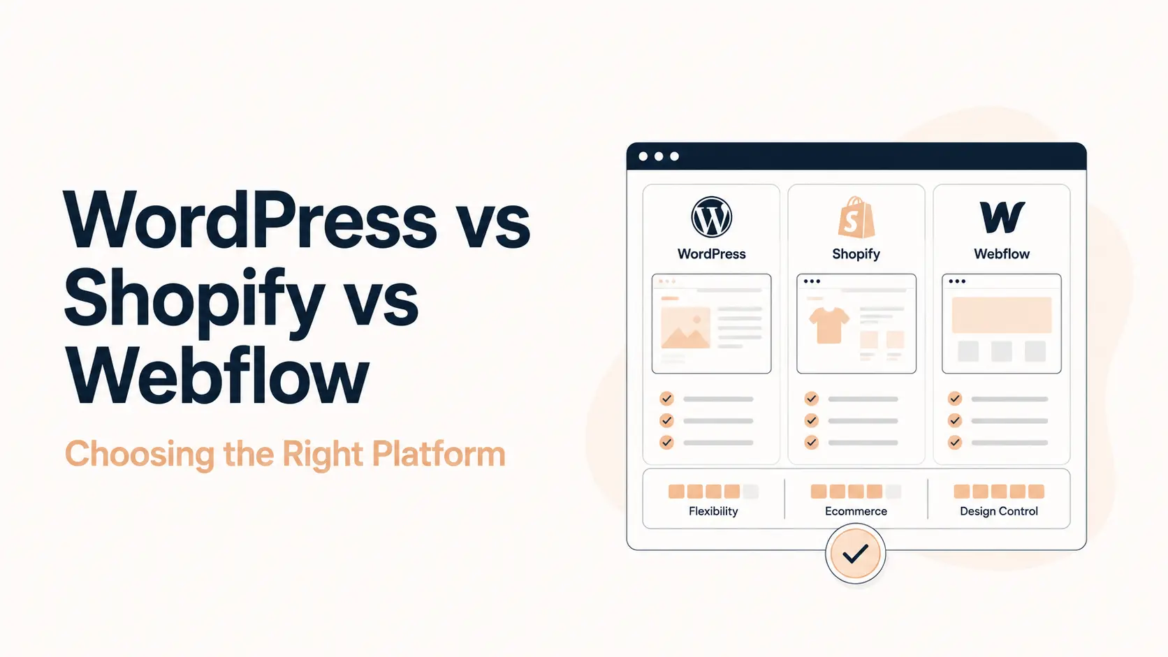 WordPress vs Shopify vs Webflow: Which Should You Choose in 2026?