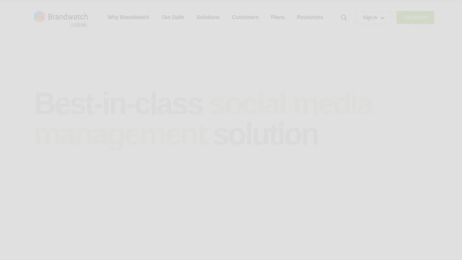 Brandwatch official website interface screenshot